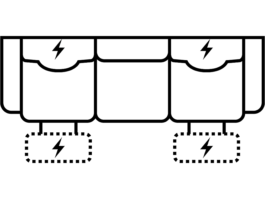 Pwr HR/Lumbar Recl. Sofa w/Wrls Remote - image 1