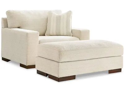 Maggie Oversized Chair and Ottoman - Alternative View