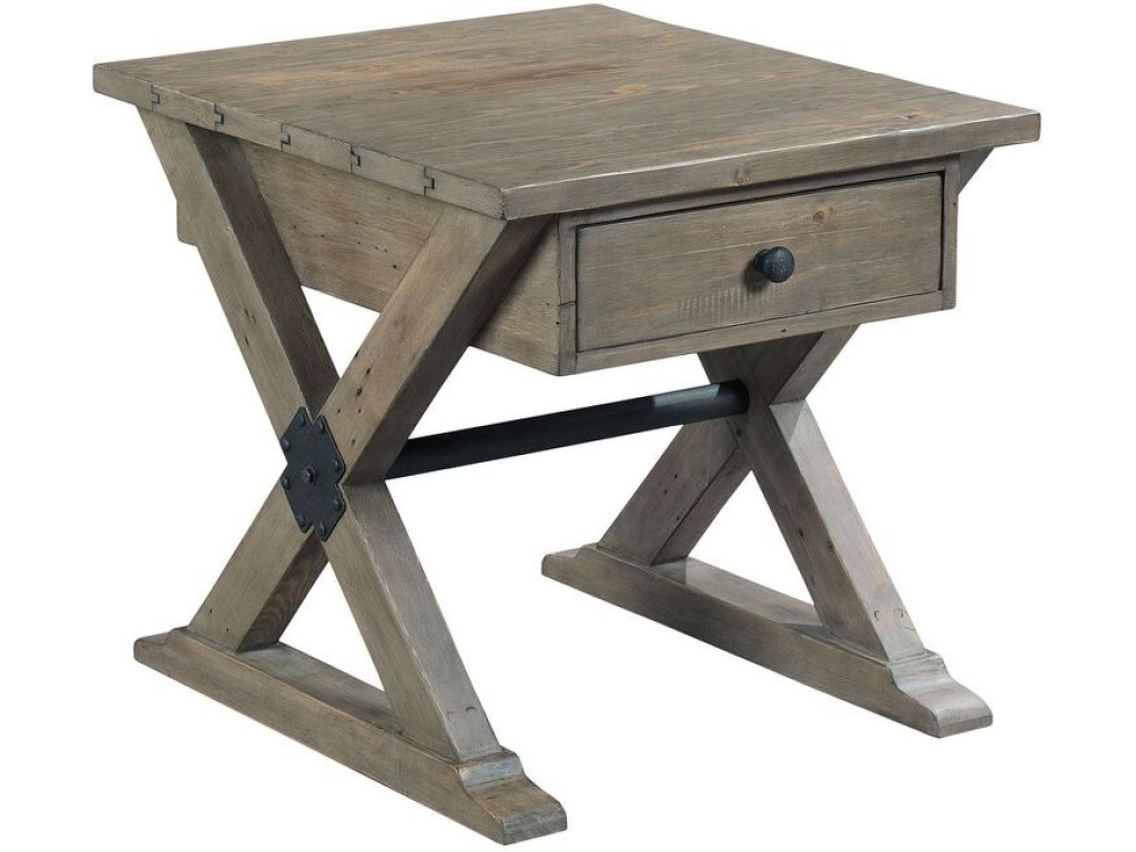 Trestle Drawer End Table - main image