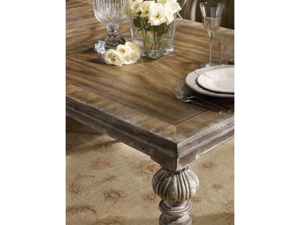 Chatelet Rectangle Leg Dining Table with Two 18'' Leaves - image 3