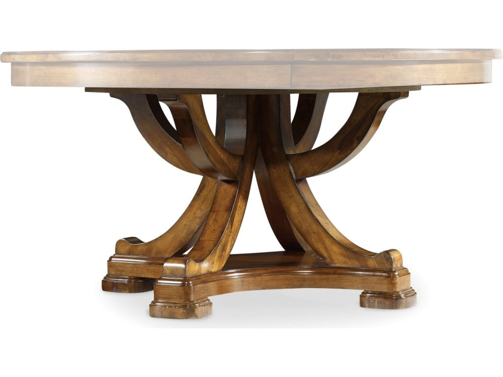 Tynecastle Round Pedestal Dining Table with One 18'' Leaf - image 4