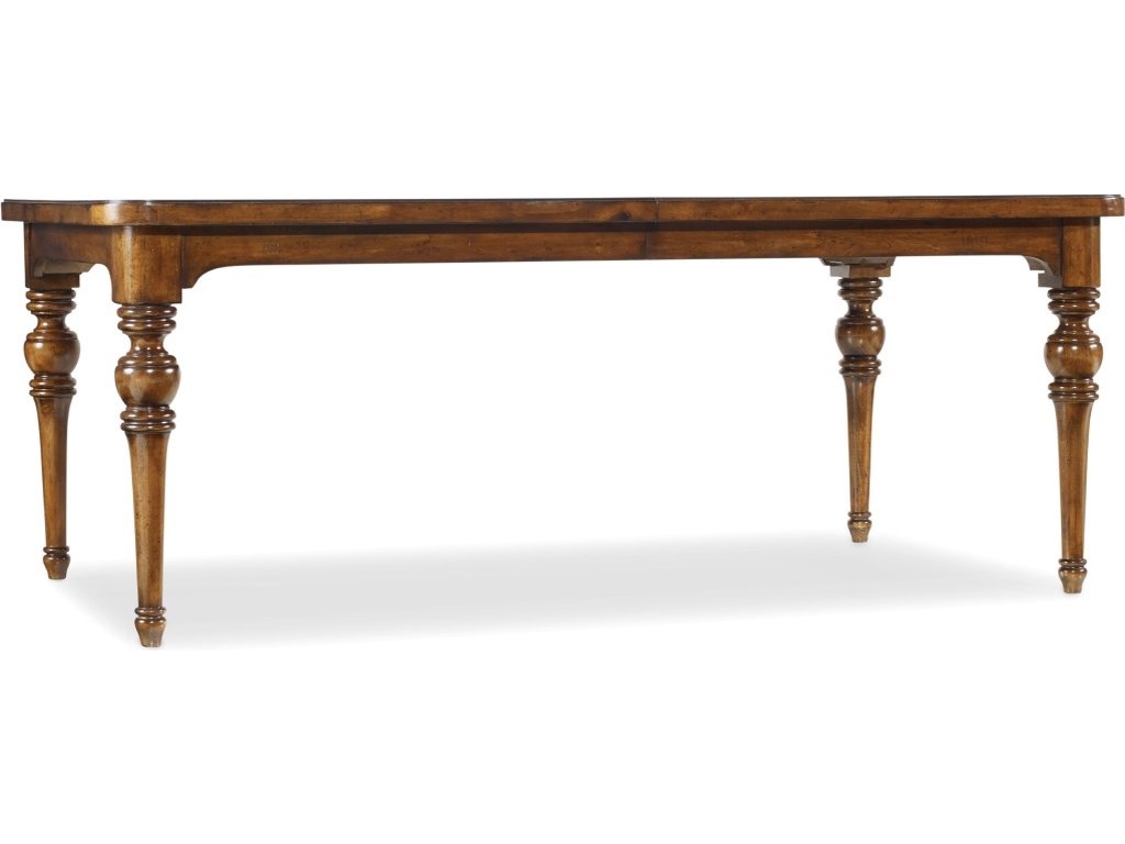 Tynecastle Rectangle Leg Dining Table with Two 18'' Leaves - main image