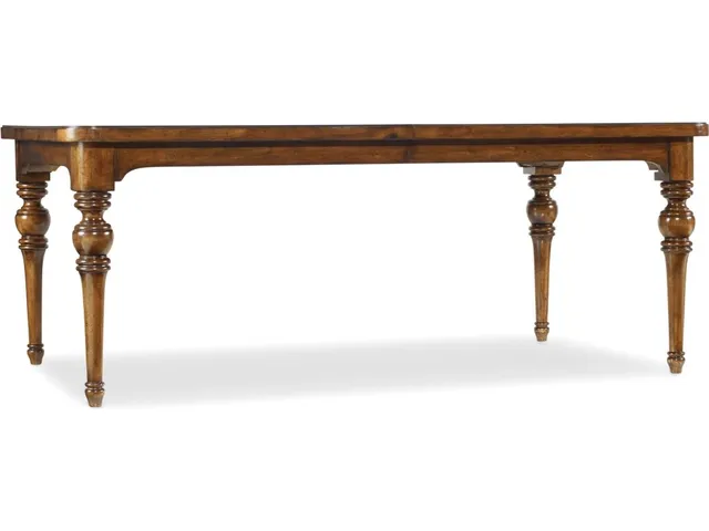 Tynecastle Rectangle Leg Dining Table with Two 18'' Leaves