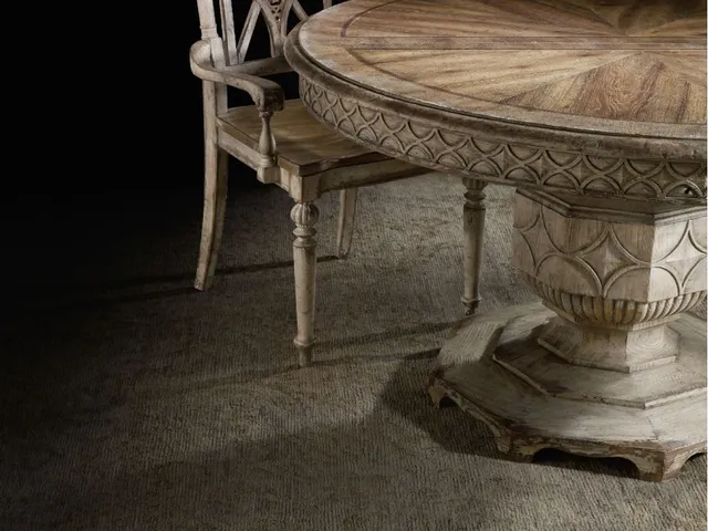 Chatelet Round Dining Table with One 20'' Leaf - Alternative View