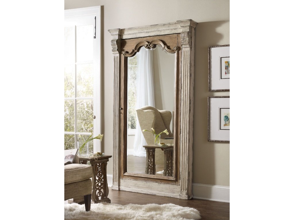 Chatelet Floor Mirror w/Jewelry Armoire Storage - image 2