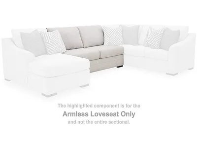 Koralynn Armless Loveseat - Alternative View