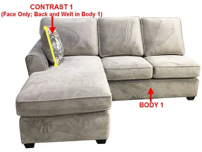 LSF 1 Arm Sofa Chaise w/Stor.