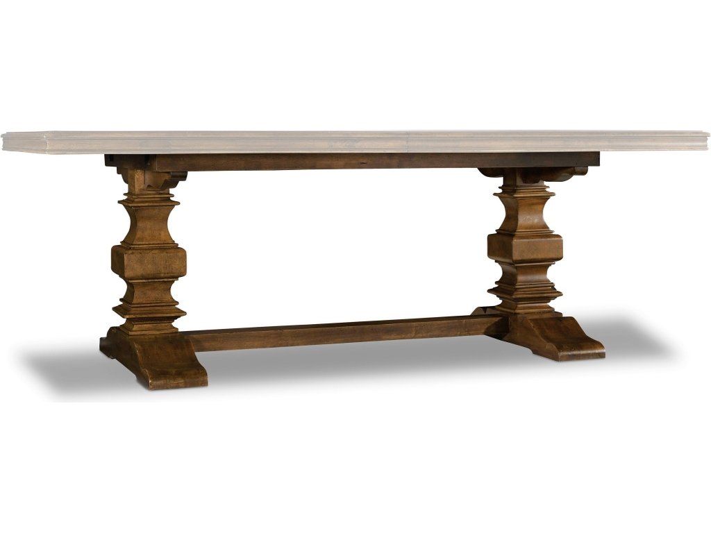 Archivist Trestle Table w/2-18in Leaves - image 3