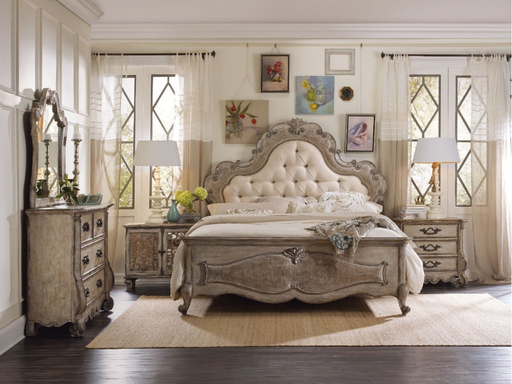 Chatelet Queen Upholstered Panel Bed - image 1