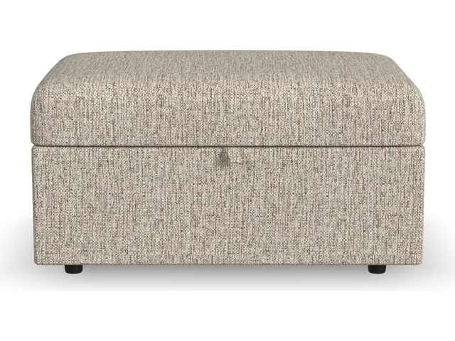 Sky Fabric Storage Ottoman