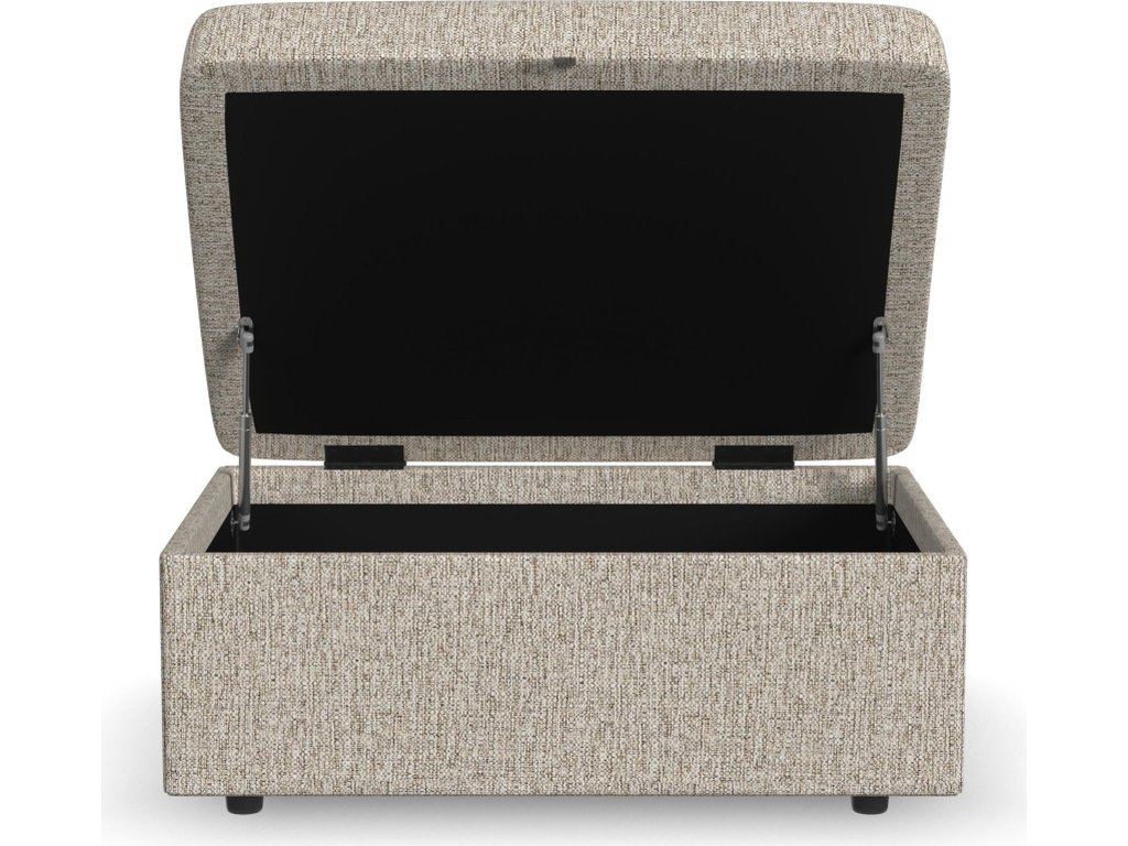 Sky Fabric Storage Ottoman - image 4