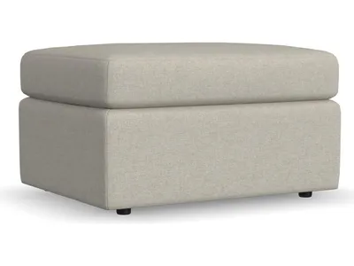 Sky Fabric Ottoman