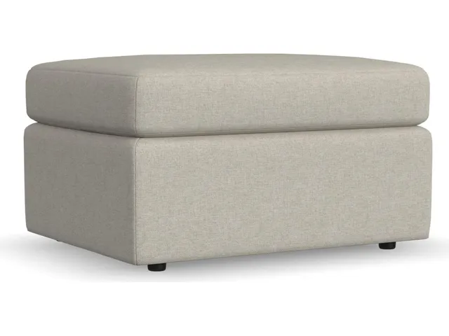 Sky Fabric Ottoman