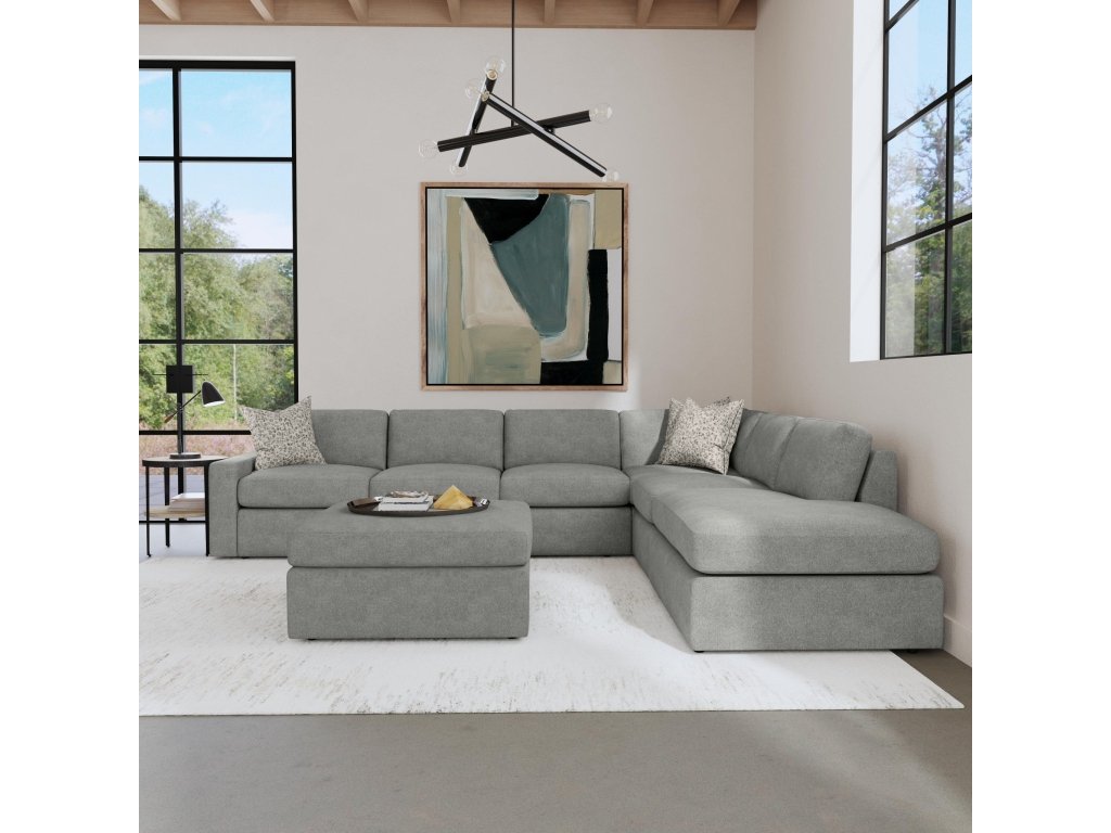 Sky Fabric Ottoman - image 15