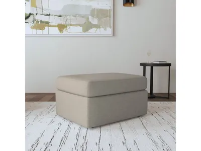 Sky Fabric Ottoman - Alternative View