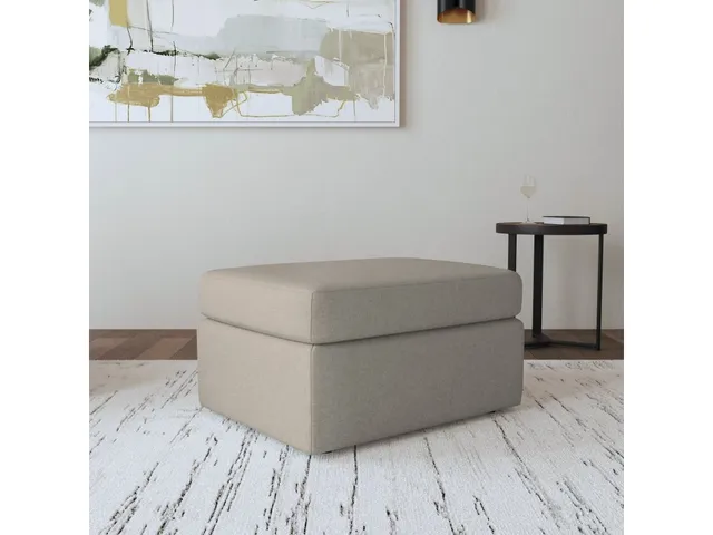 Sky Fabric Ottoman - Alternative View