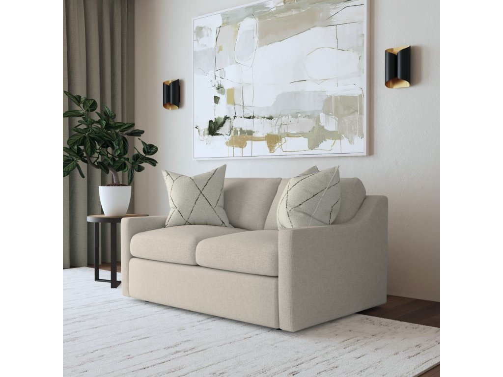 Sky Fabric Loveseat - image 1