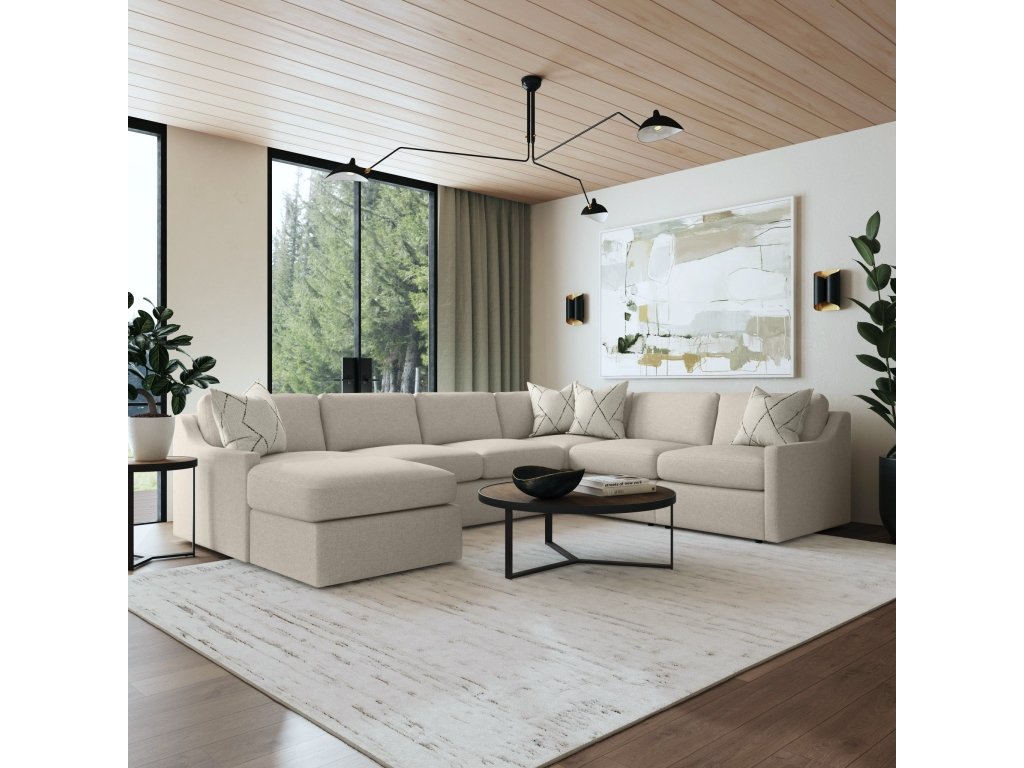 Sky Fabric Sectional - image 1