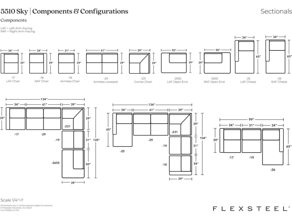 Sky Fabric Sectional - image 4