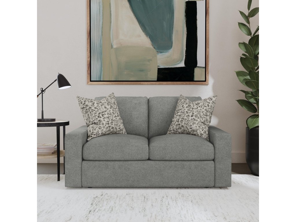 Sky Fabric Loveseat - image 1