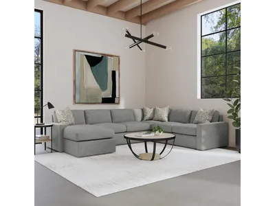 Sky Fabric Sectional - Alternative View