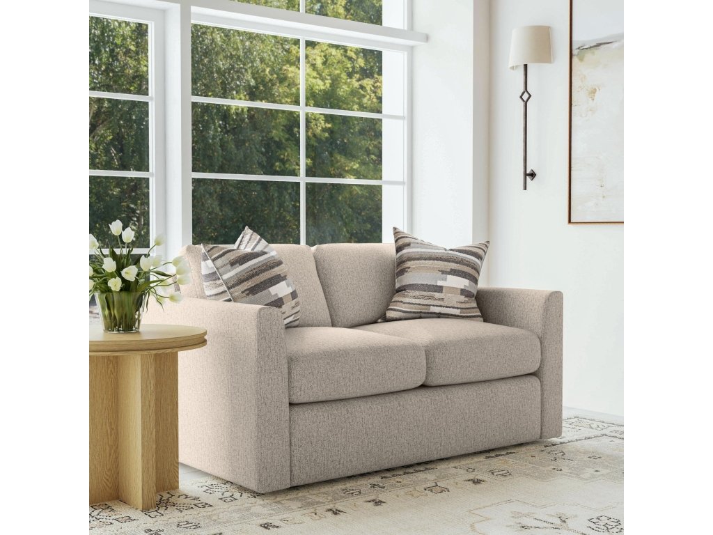 Sky Fabric Loveseat - image 1