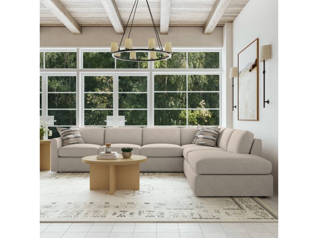 Sky Fabric Sectional - image 1