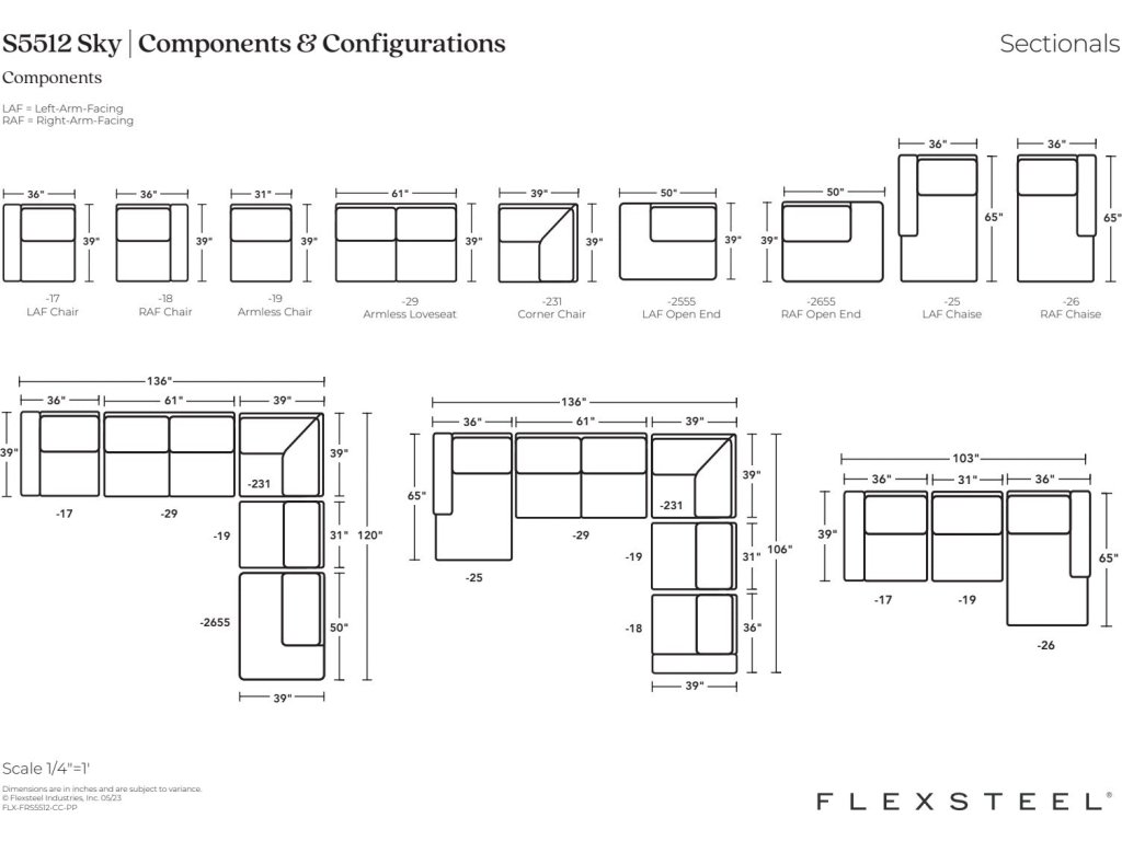 Sky Fabric Sectional - image 4