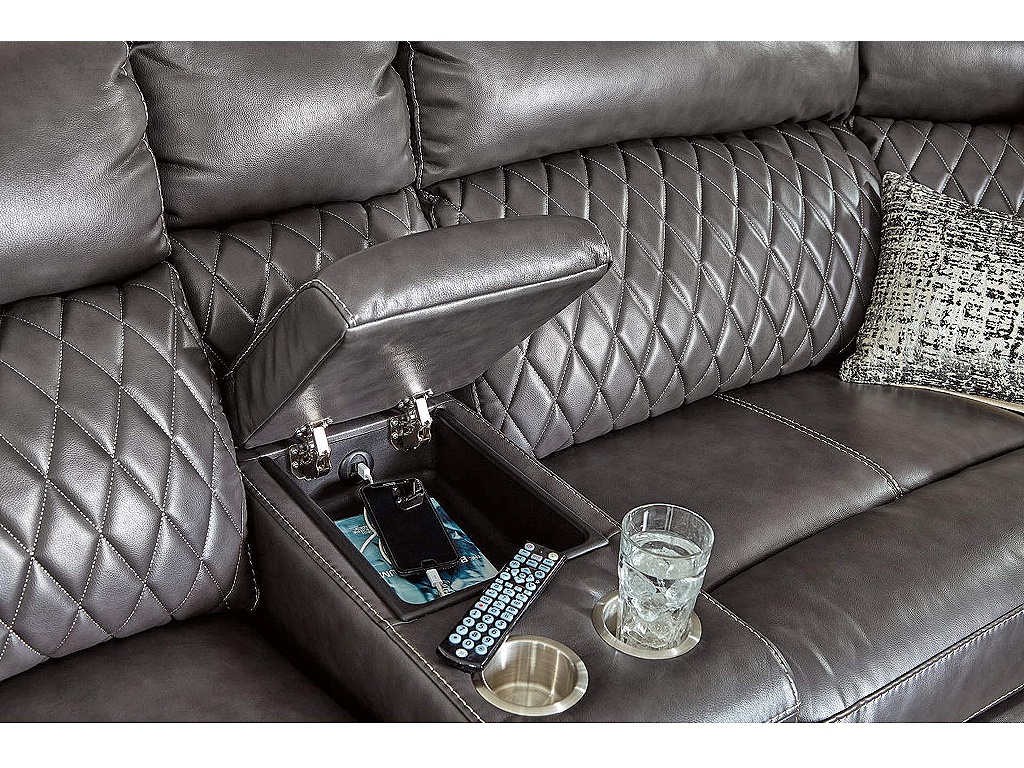 Samperstone 3-Piece Power Reclining Sectional Loveseat - image 4