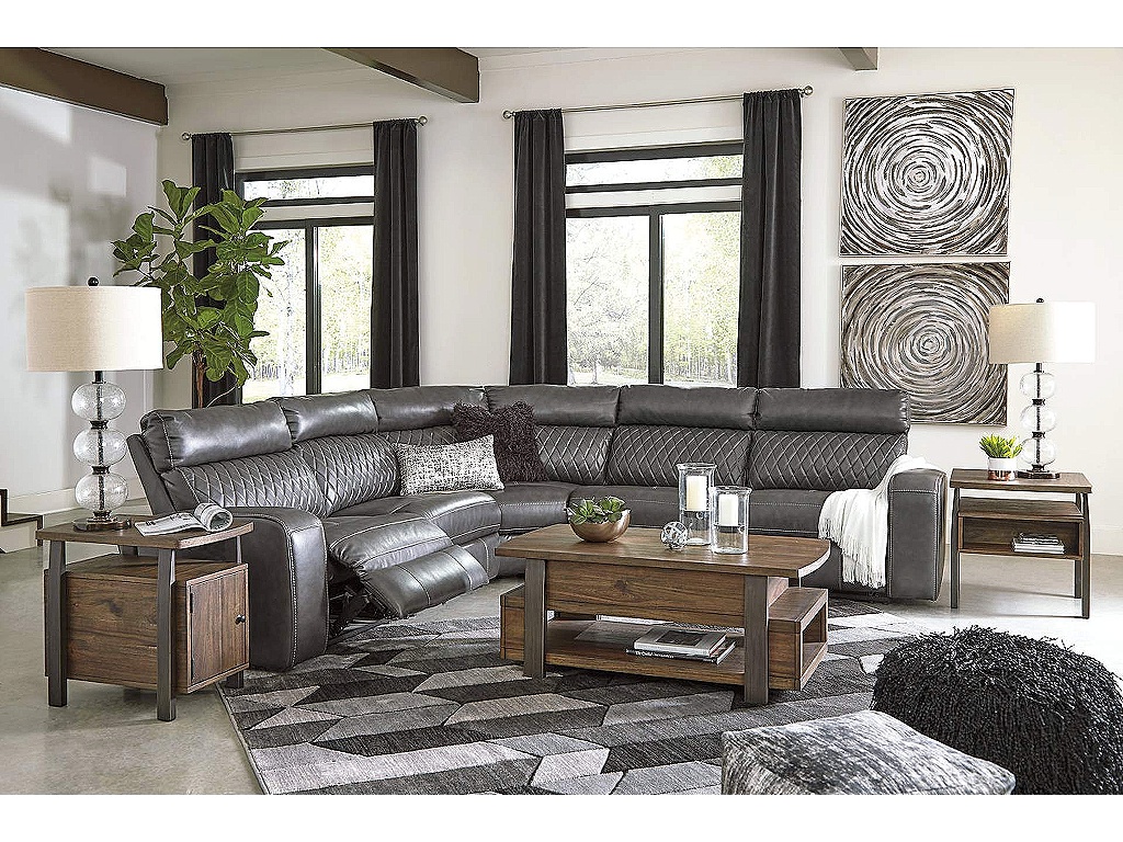 Samperstone 5-Piece Power Reclining Sectional - image 6