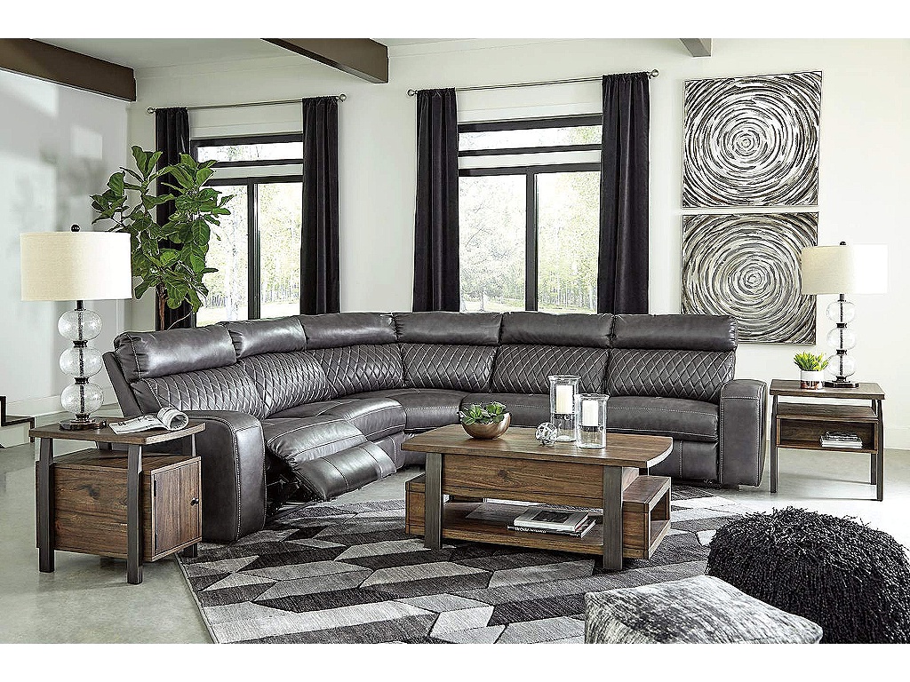 Samperstone 5-Piece Power Reclining Sectional - image 5