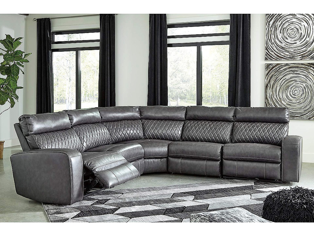 Samperstone 5-Piece Power Reclining Sectional - image 1