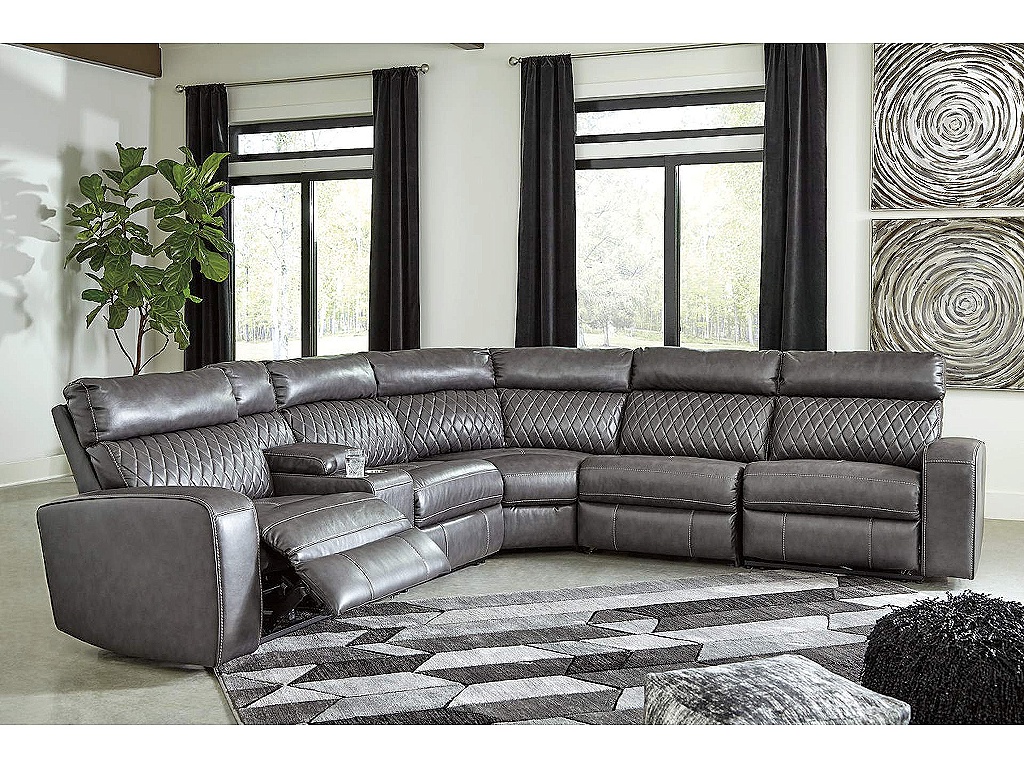 Samperstone 6-Piece Power Reclining Sectional - image 1