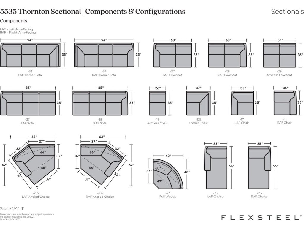 Thornton Fabric Sectional - image 3