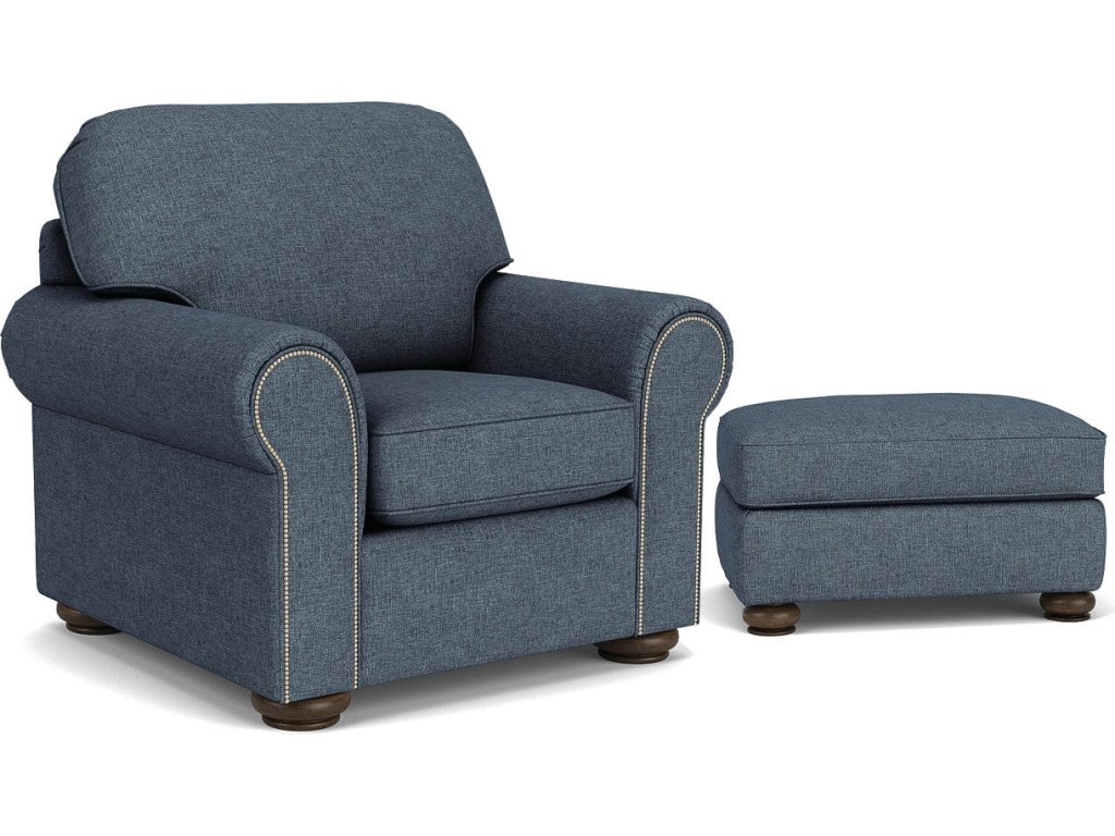 Preston Fabric Ottoman - image 1