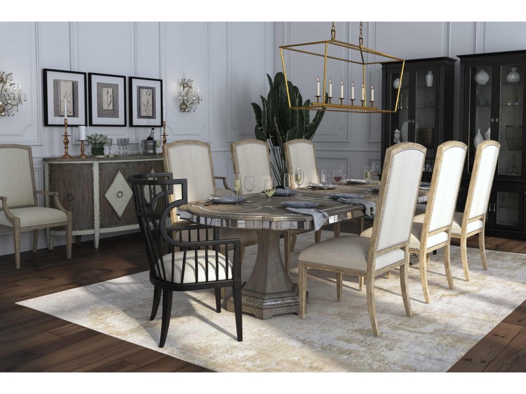 Sanctuary Rectangle Dining Table w/2-20in leaves - image 5