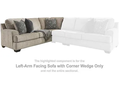 Bovarian Left-Arm Facing Sofa with Corner Wedge - Alternative View