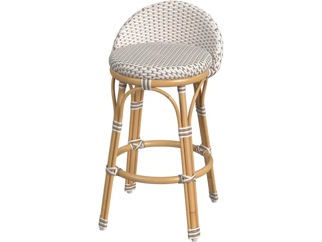 Tobias Outdoor Low Back Counter Stool