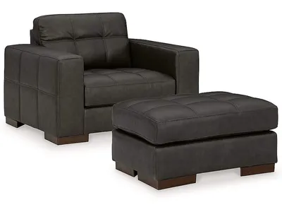 Luigi Oversized Chair and Ottoman - Alternative View