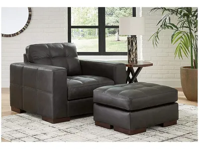 Luigi Oversized Chair and Ottoman