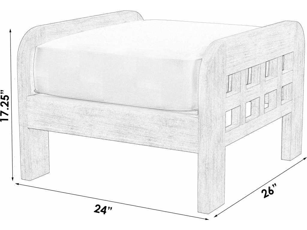 Monhegan Outdoor Ottoman - image 2