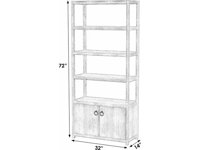 Lark Etagere Bookcase - Alternative View