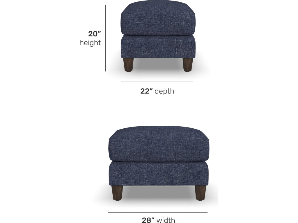 Drew Fabric Ottoman - image 4