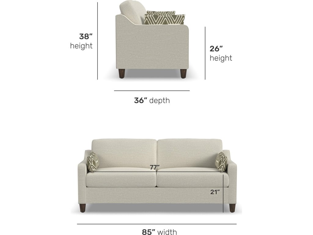 Drew Fabric Sofa - image 4