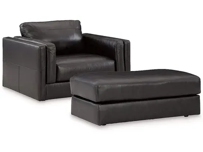 Amiata Oversized Chair and Ottoman - Alternative View