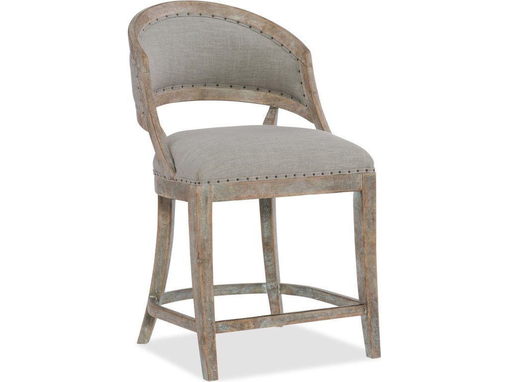 Boheme Garnier Barrel Back Counter Stool - main image