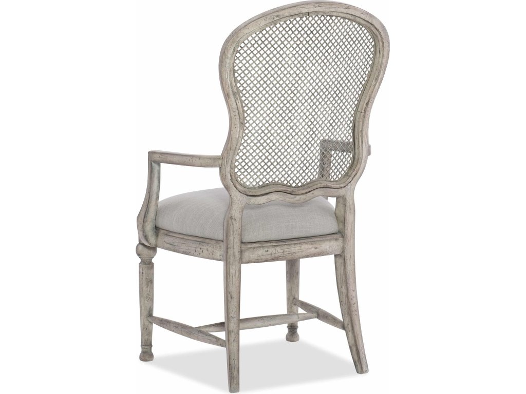 Boheme Gaston Metal Back Arm Chair - 2 per carton/price ea - image 1