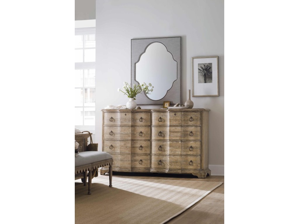 Boheme Nourmand Linen Wrapped Mirror - image 1
