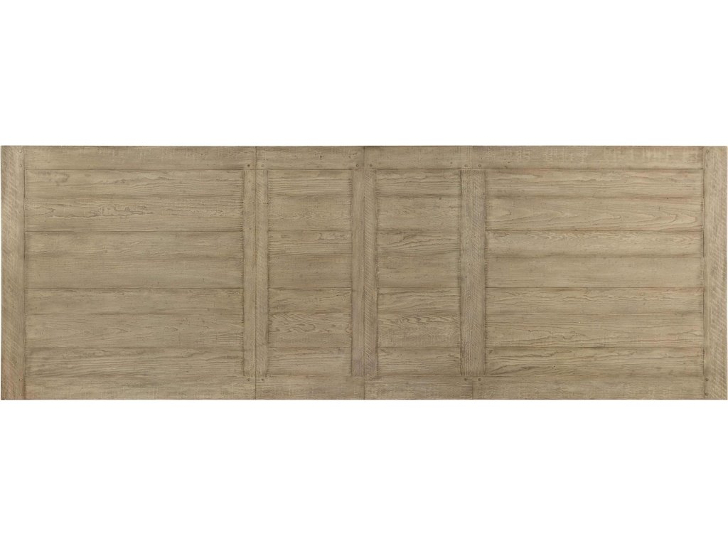 Ciao Bella 84in Trestle Table w/ 2-18in Leaves-Natural/Gray - image 1