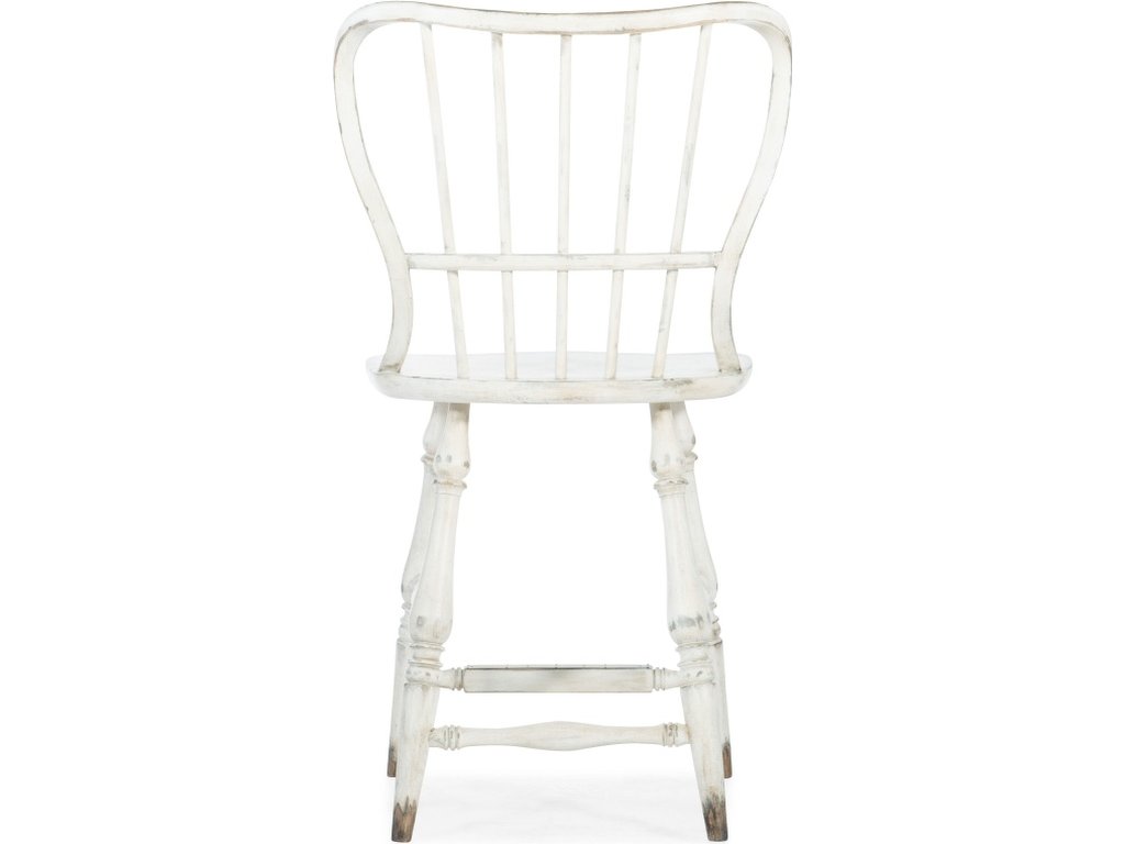 Ciao Bella Spindle Back Counter Stool-White - image 1
